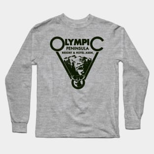 Vintage Olympic Peninsula Resort and Hotel association logo Long Sleeve T-Shirt